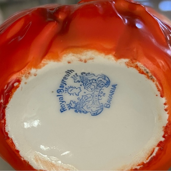 Antique Royal Bayreuth Lobster Butter Pitcher Creamer Porcelain Bavaria 4" Tall - Picture 8 of 10